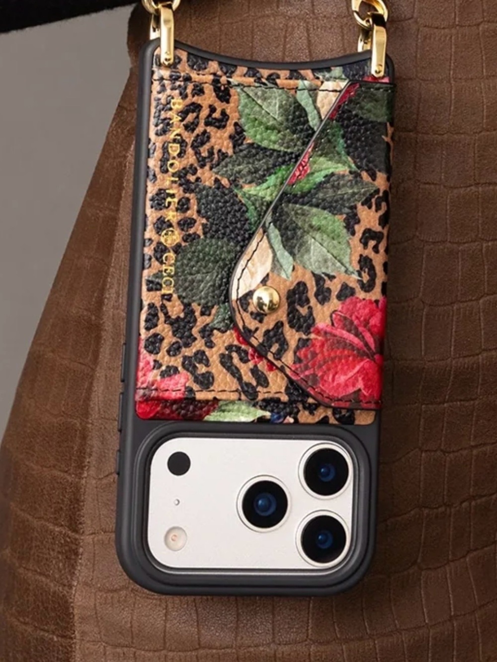 Bandolier Valentina Phone Case (ONLY) Ceci Dark Floral Cheetah iPhone 17 ProMax - Picture 2 of 16